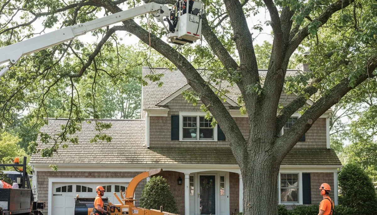 Tree service crew in Staten Island, NY providing professional tree care and removal services