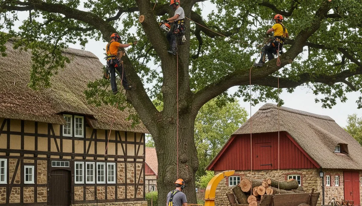 Tree service crew in Staten Island, NY providing professional tree trimming and removal services