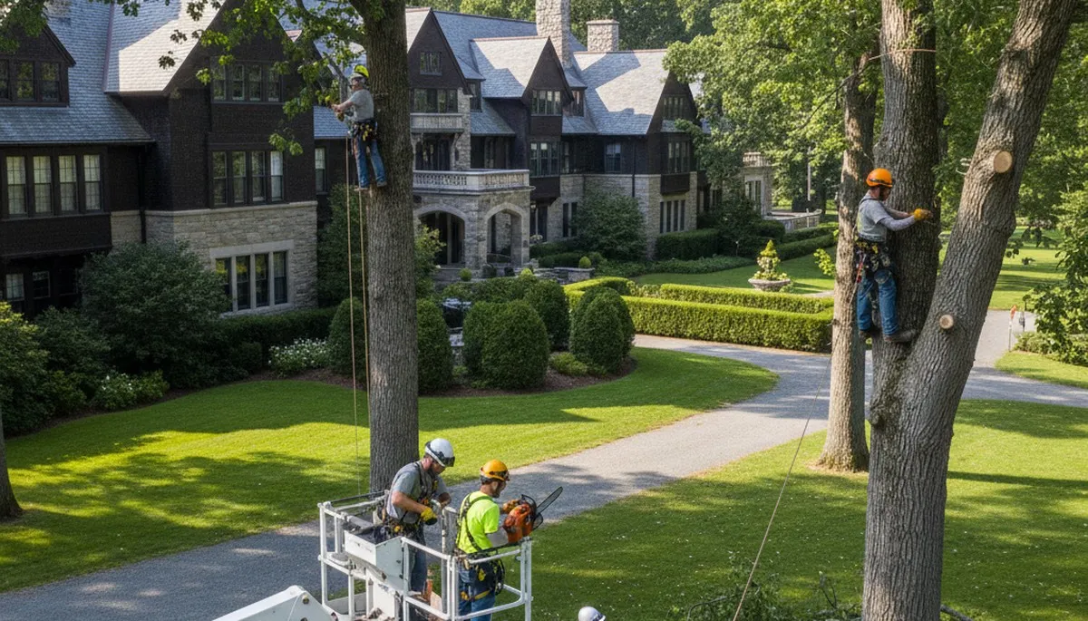 Tree service crew in Staten Island, NY providing professional tree care and removal services