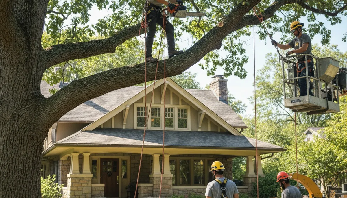 Tree service crew in Staten Island, NY providing professional tree care and removal services